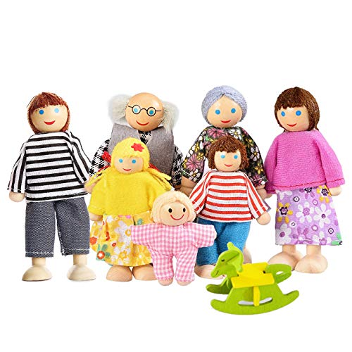 Beeboo Puppenhaus Familie Puppenfiguren Puppenfamilie Spielzeugfiguren Spiel