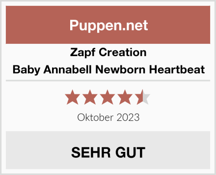Zapf Creation Baby Annabell Newborn Heartbeat Test