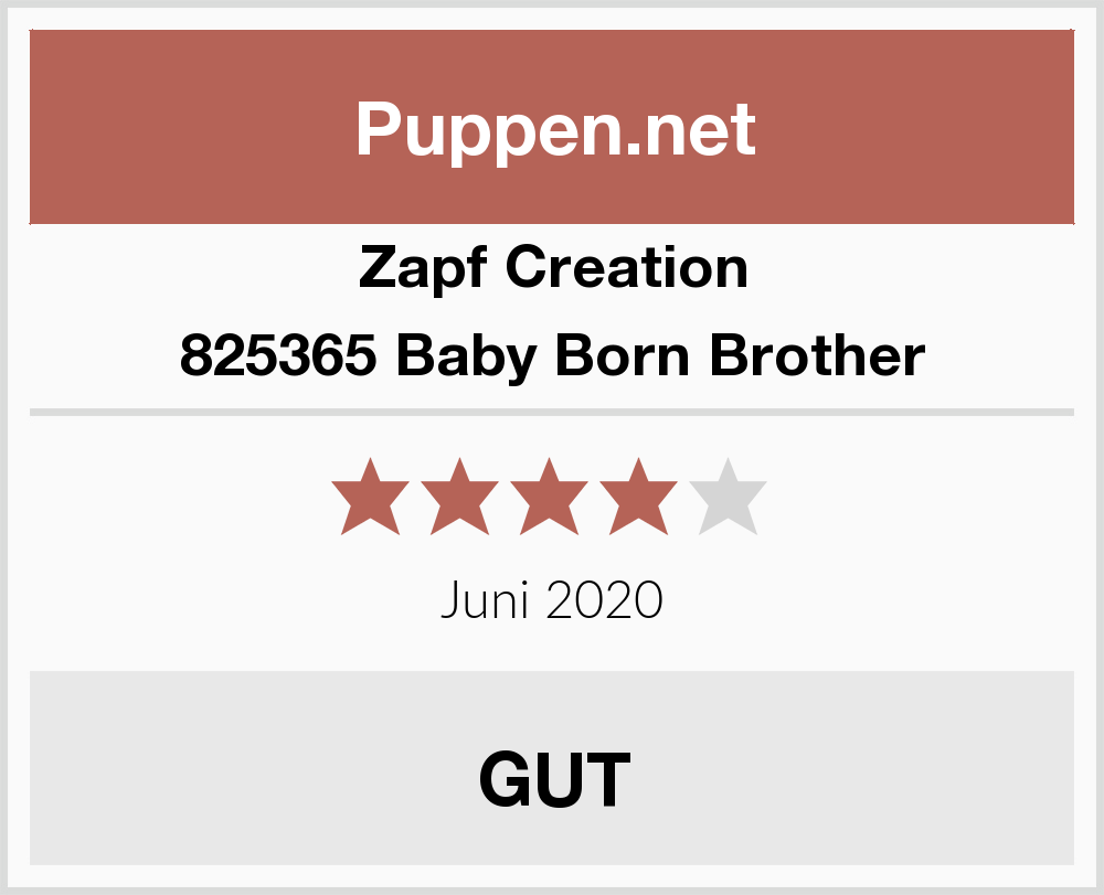 bunt Zapf Creation 825365 Baby Born Brother 