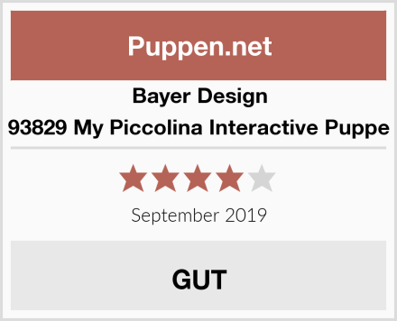 Bayer Design 93829 My Piccolina Interactive Puppe Test