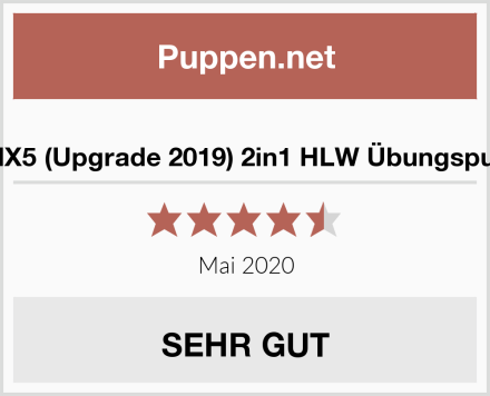  MedX5 (Upgrade 2019) 2in1 HLW Übungspuppe Test