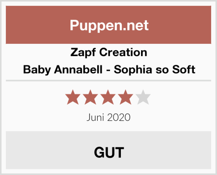 Zapf Creation Baby Annabell - Sophia so Soft Test