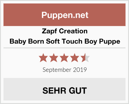Zapf Creation Baby Born Soft Touch Boy Puppe Test