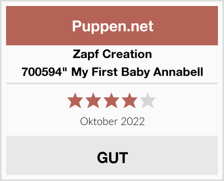 Zapf Creation 700594" My First Baby Annabell Test