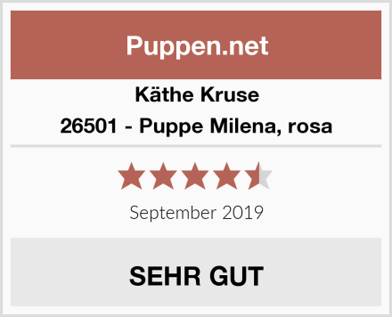 Käthe Kruse 26501 - Puppe Milena, rosa Test