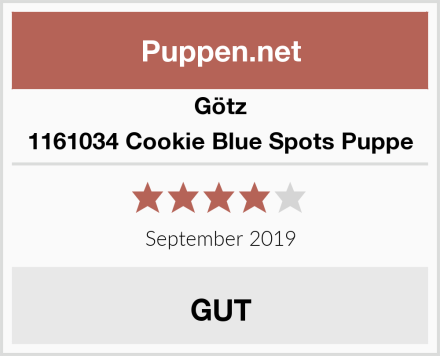 Götz 1161034 Cookie Blue Spots Puppe Test