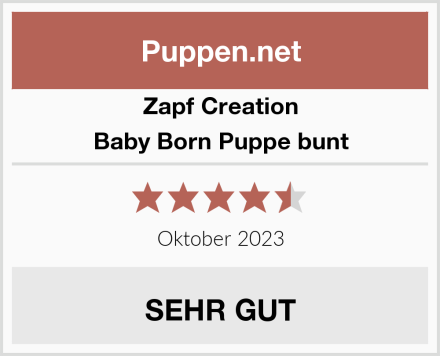 Zapf Creation Baby Born Puppe bunt Test