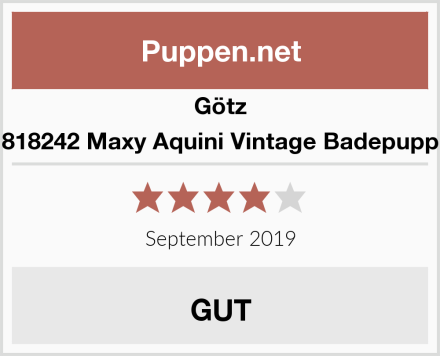 Götz 1818242 Maxy Aquini Vintage Badepuppe Test