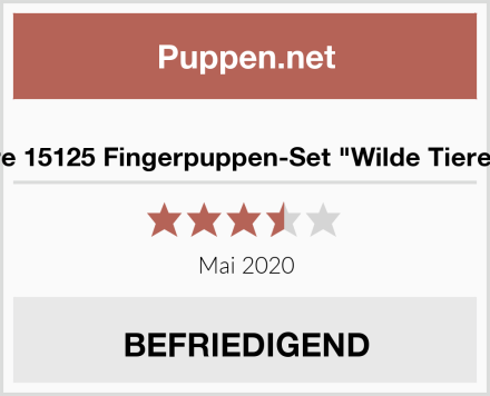  Toys Pure 15125 Fingerpuppen-Set "Wilde Tiere" 8er Set Test