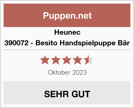 Heunec 390072 - Besito Handspielpuppe Bär Test