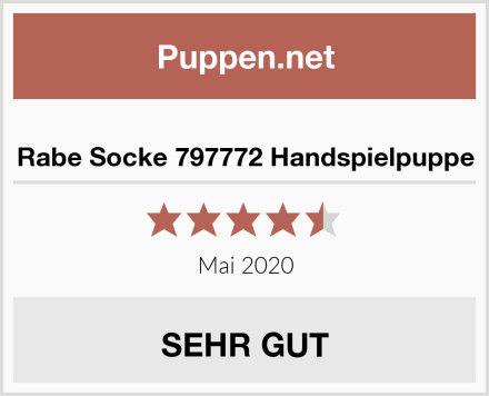  Rabe Socke 797772 Handspielpuppe Test