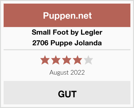 Small Foot by Legler 2706 Puppe Jolanda Test