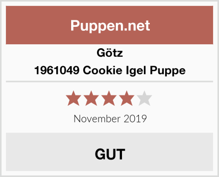 Götz 1961049 Cookie Igel Puppe Test