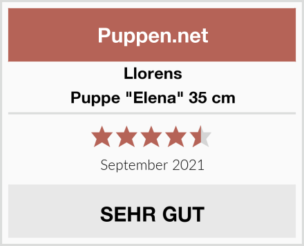 Llorens Puppe "Elena" 35 cm Test