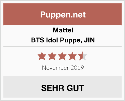 Mattel BTS Idol Puppe, JIN Test