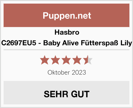 Hasbro C2697EU5 - Baby Alive Fütterspaß Lily Test