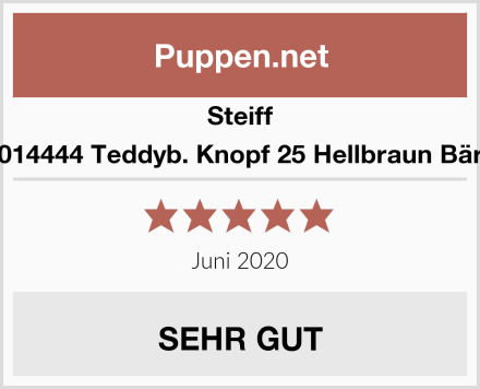 Steiff 014444 Teddyb. Knopf 25 Hellbraun Bär Test