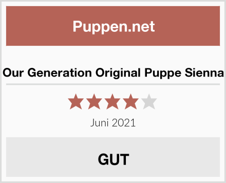  Our Generation Original Puppe Sienna Test