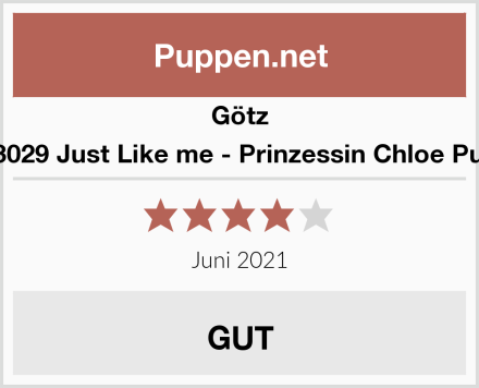 Götz 1713029 Just Like me - Prinzessin Chloe Puppe Test
