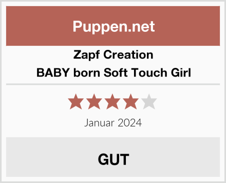 Zapf Creation BABY born Soft Touch Girl Test