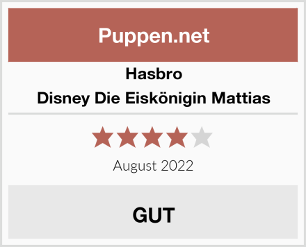 Hasbro Disney Die Eiskönigin Mattias Test