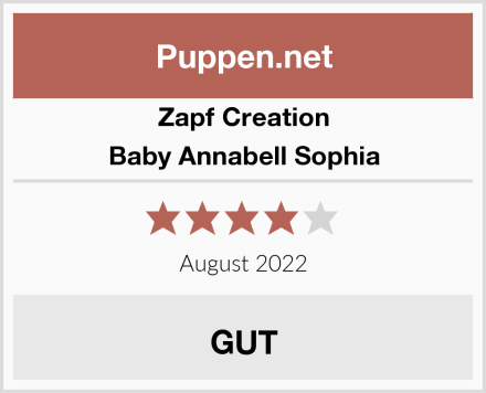 Zapf Creation Baby Annabell Sophia Test