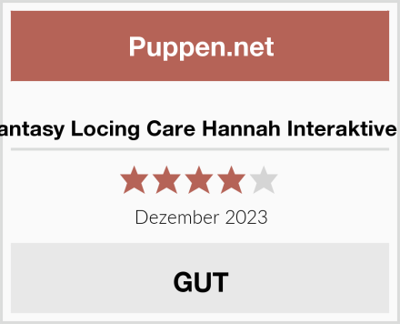  CRY Fantasy Locing Care Hannah Interaktive Puppe Test