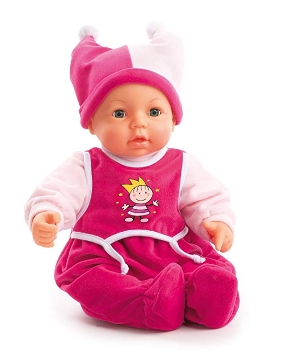 Puppe Baby mit Mütze sprechende Babypuppe Amia Spielzeug Kinder Spielpuppe 28 cm 