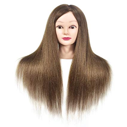 1X Puppe Kopf Goldene lange glatte Haare für 11 /" s Puppen Mode Stil  ^FBB