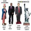  Star Cutouts Kartonschnitt von Donald Trump