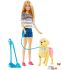 Barbie DWJ68 &#8211; Hundespaziergang Puppen Spielset