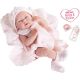 Berenguer Baby-Puppe in rosa Strickstrampler mit Decke Test